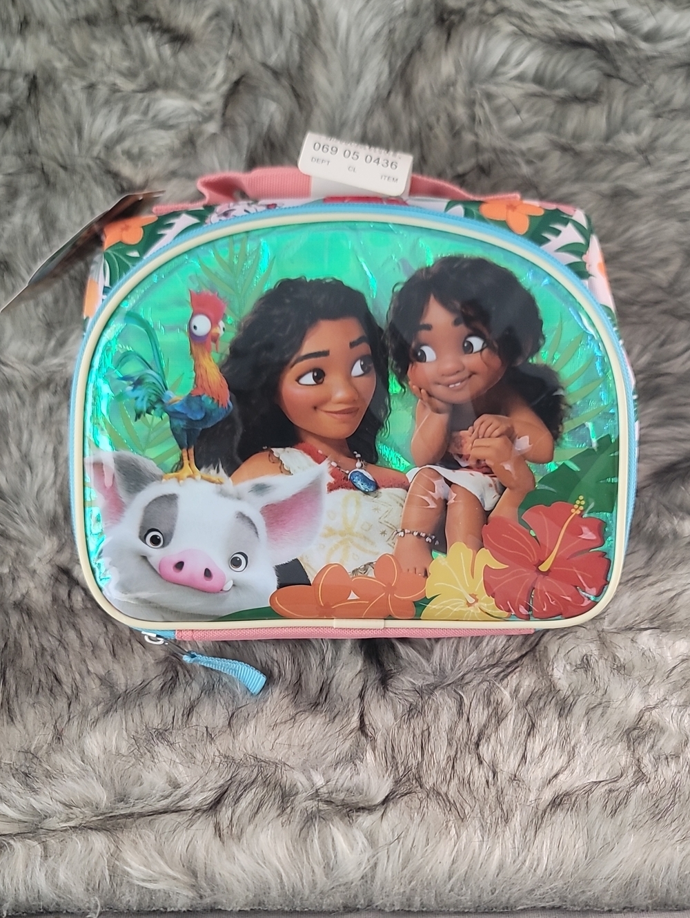 Disney Girls' Moana 2  Lunch Bag - Pink & Teal